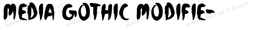 media gothic modifie字体转换